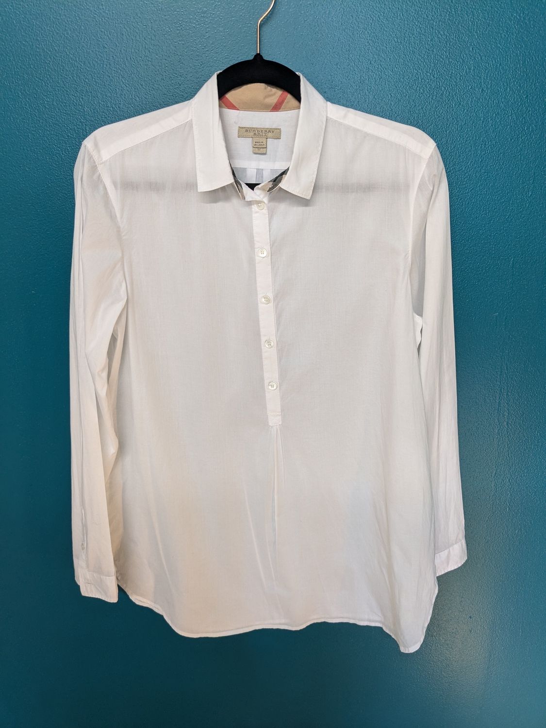 Burberry Brit - Long Sleeve Polo - White - M