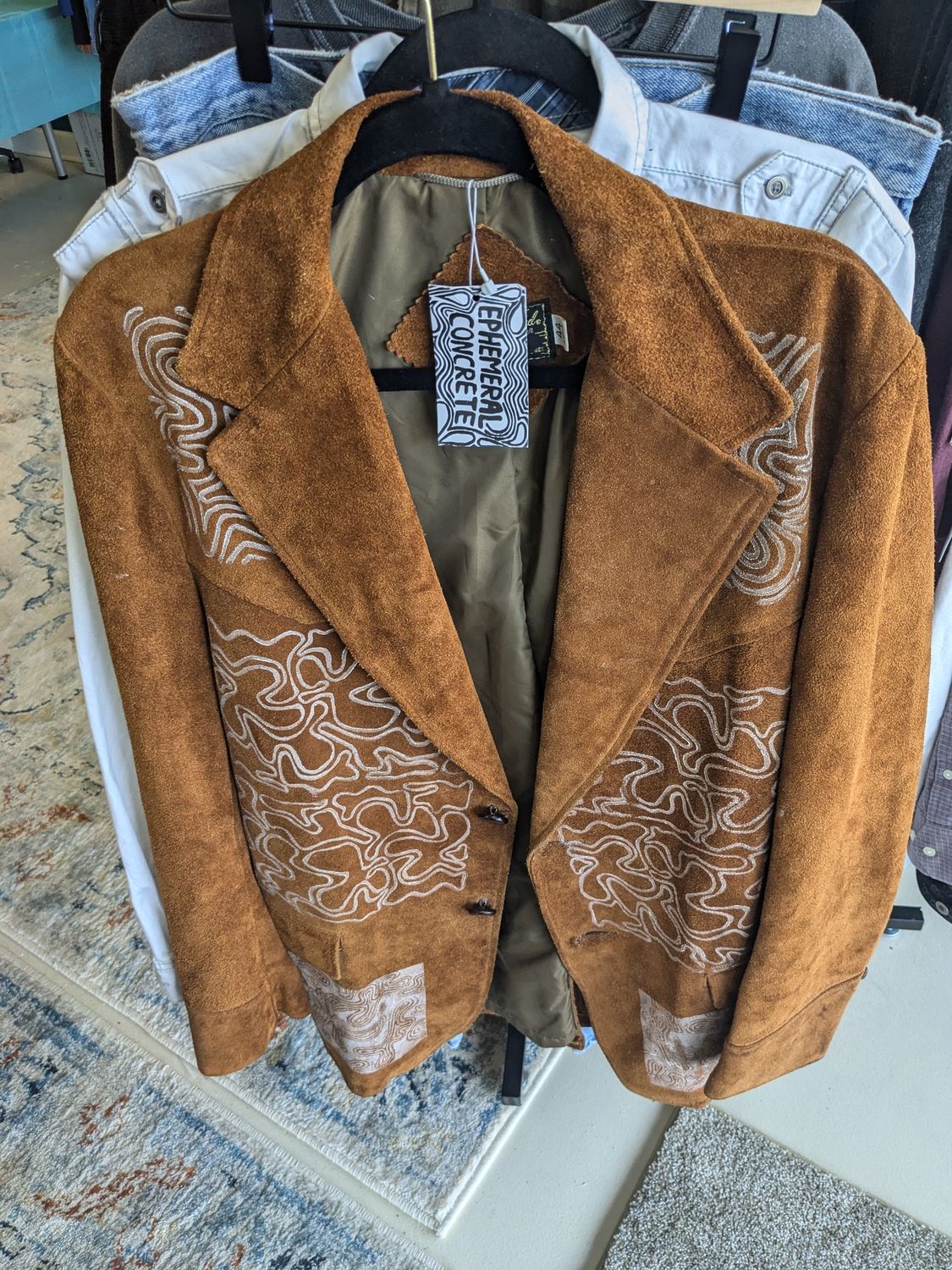 Ephemeral Concrete -  Jacket - Brown - 44 Long