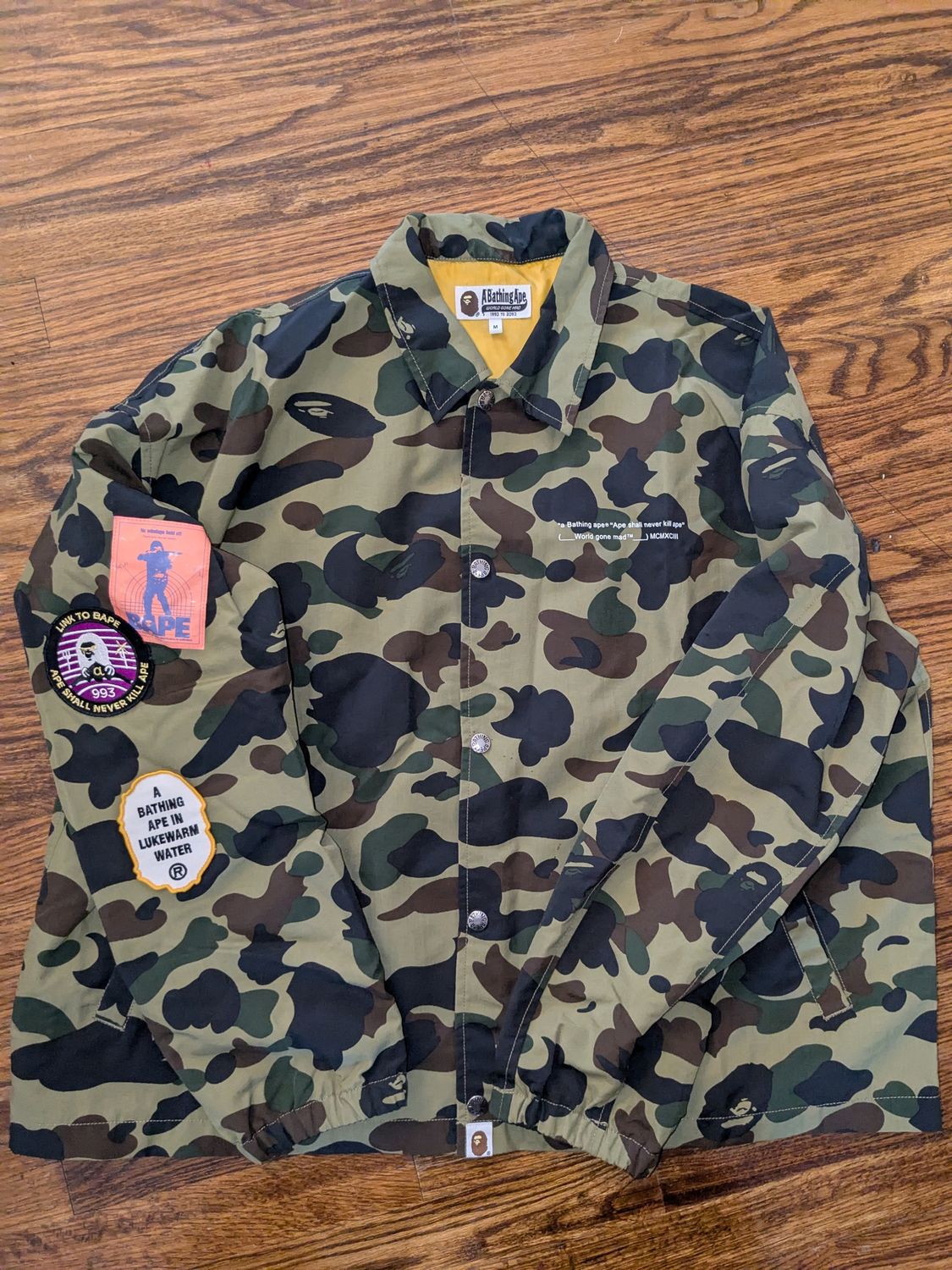 Bape - Green Camo Jacket - M