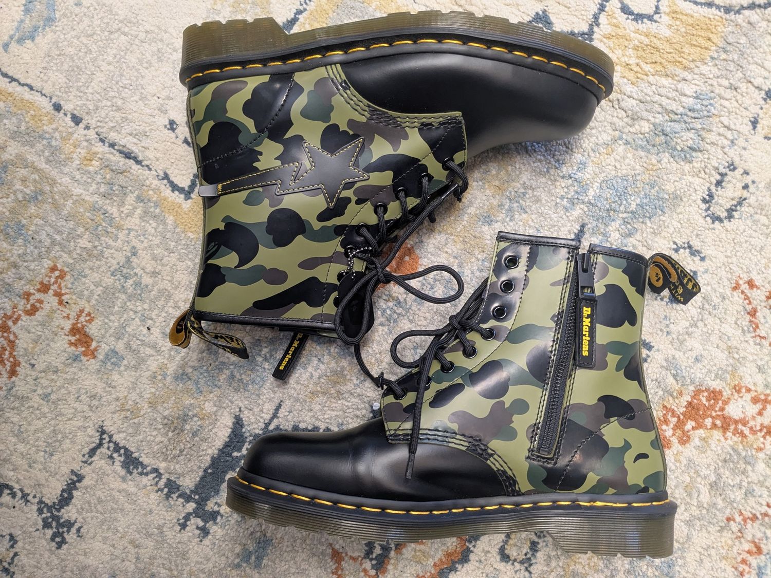 Dr. Martens x Bape Camo Boots - 10