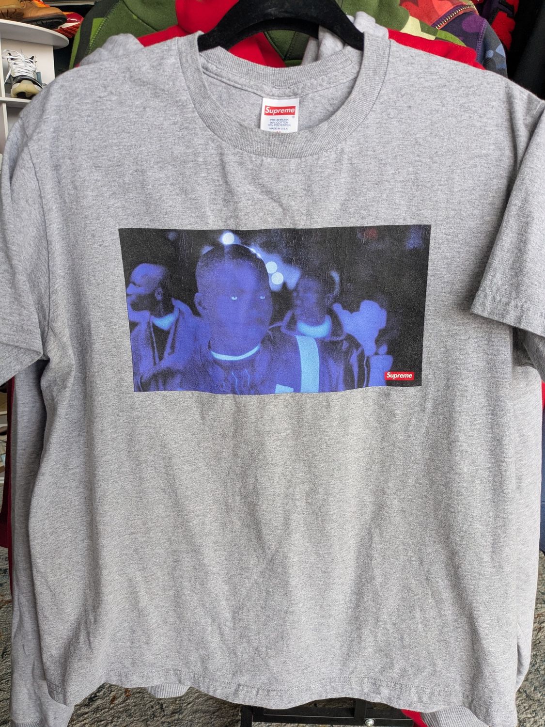 Supreme - America Eats Its Young T-Shirt - Grey - M