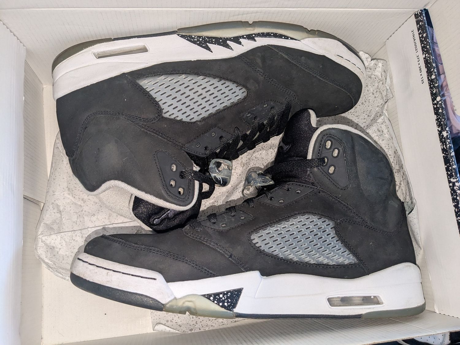 Jordan 5 Oreo - Black/White (w/ box)- 13