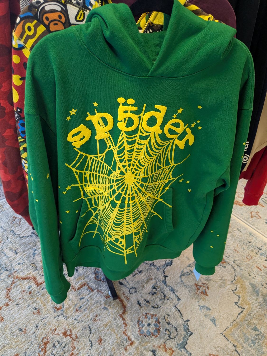 Sp5der Green Hoodie – M