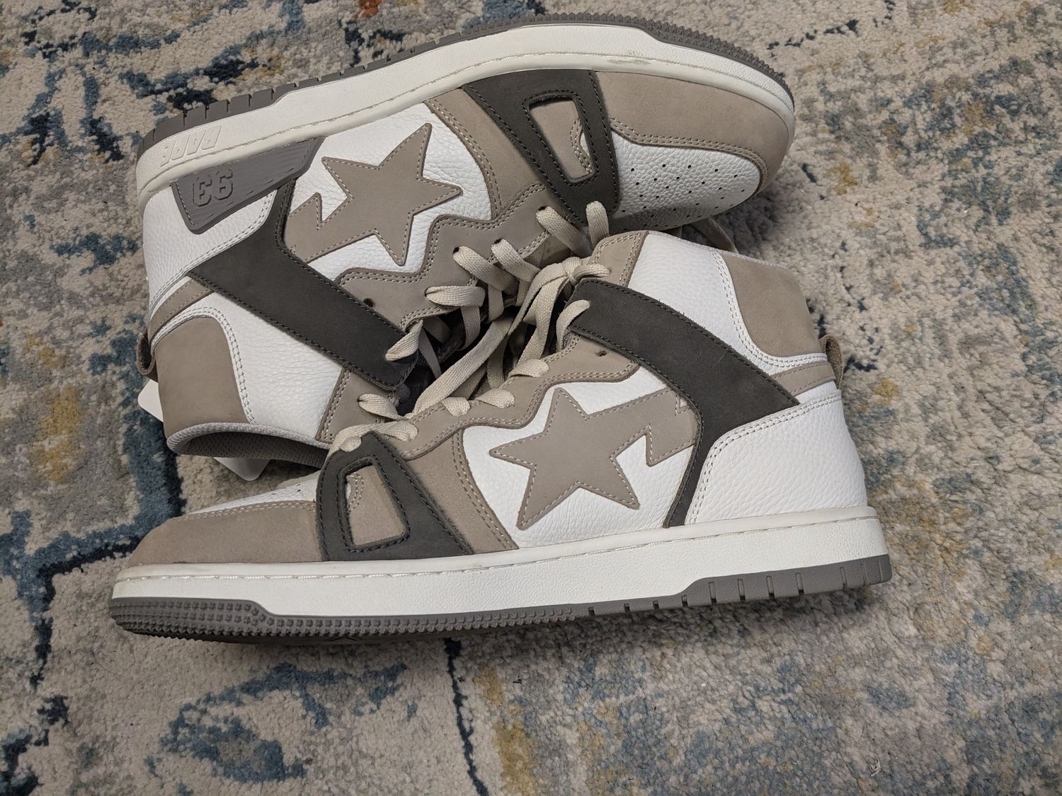 Bape - Sk8 Sta High Sneakers - Gray (w/box)  - 11