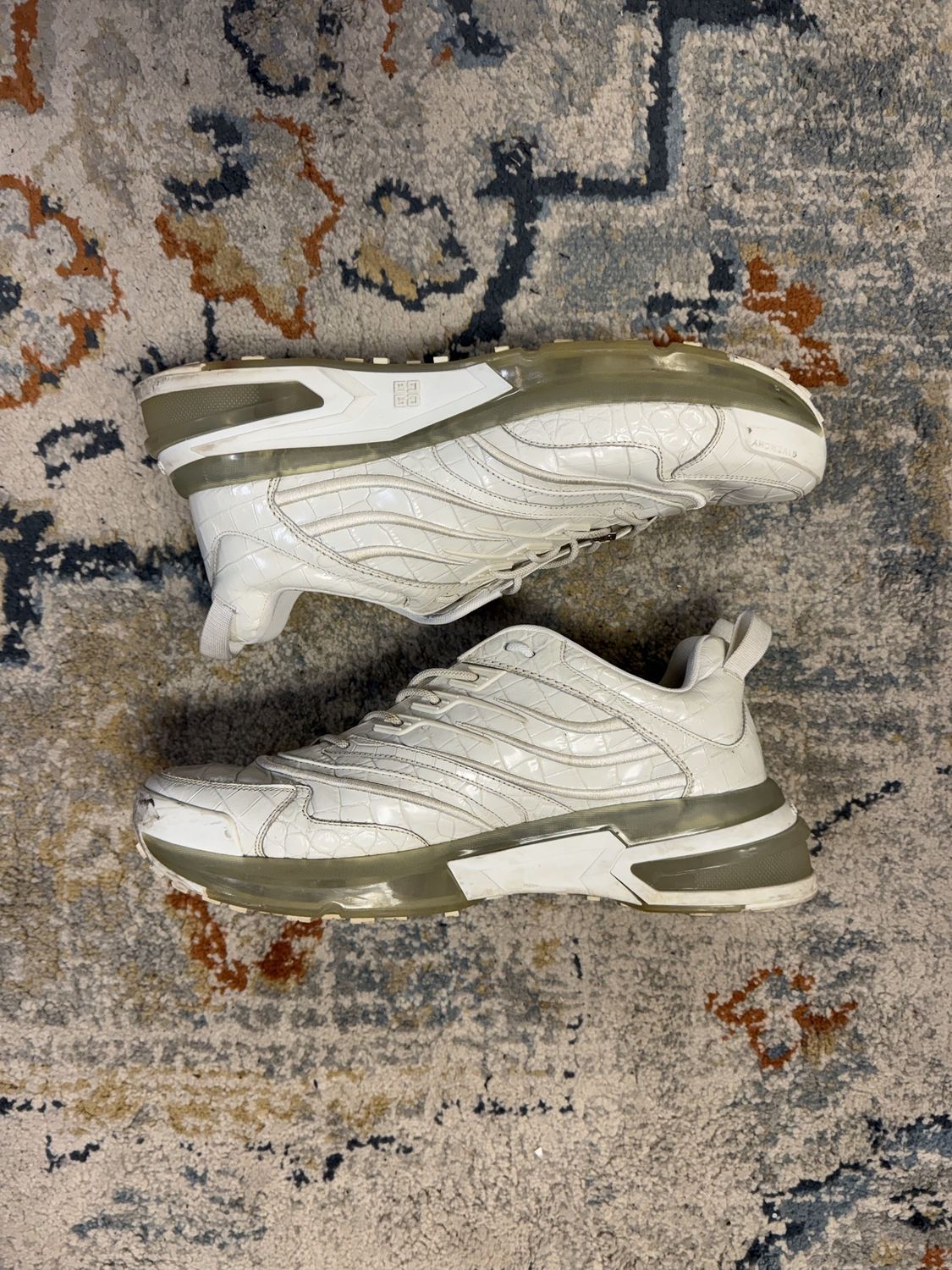 Givenchy - GIV 1 - White Croc  - 43 (w/ box)