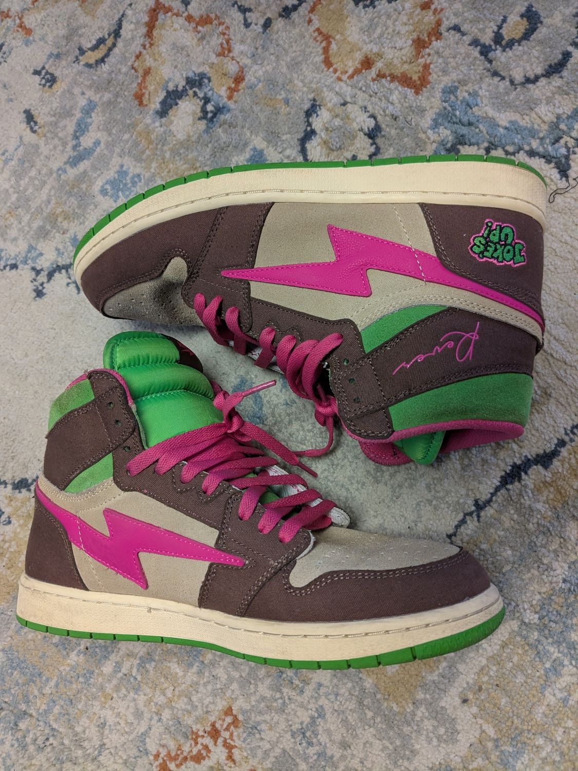 KIY - Joker Sneakers – Green/Pink (w/box) - 11