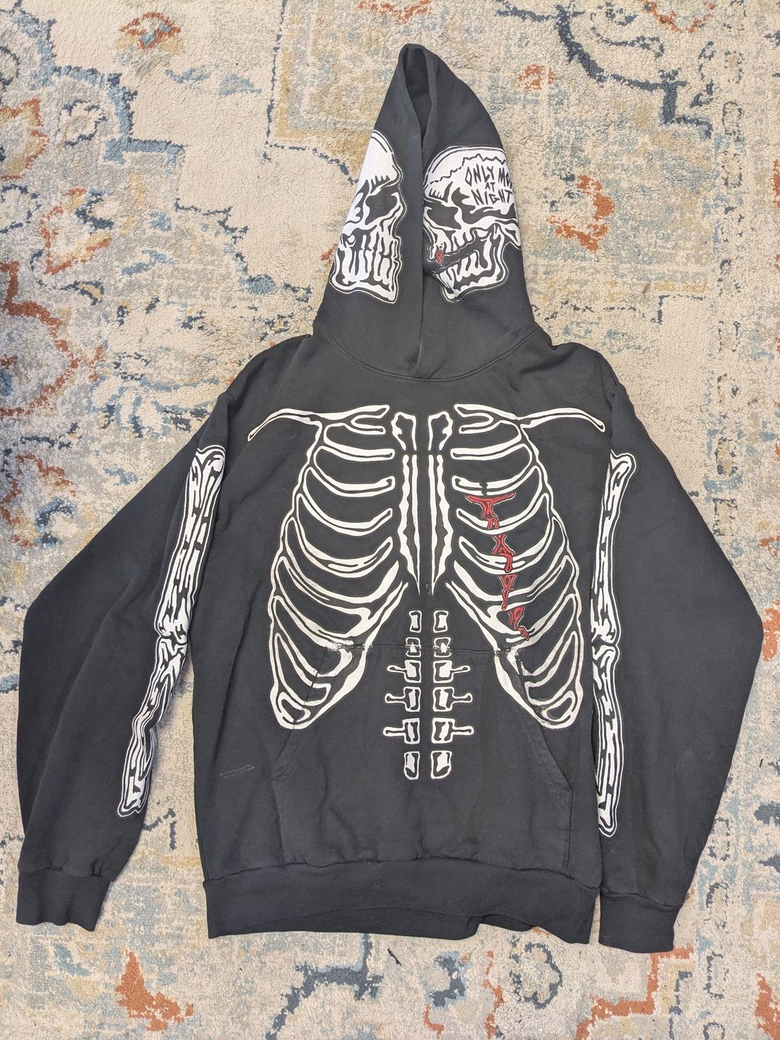 Warren Lotas - Skeleton Hoodie - Black - L