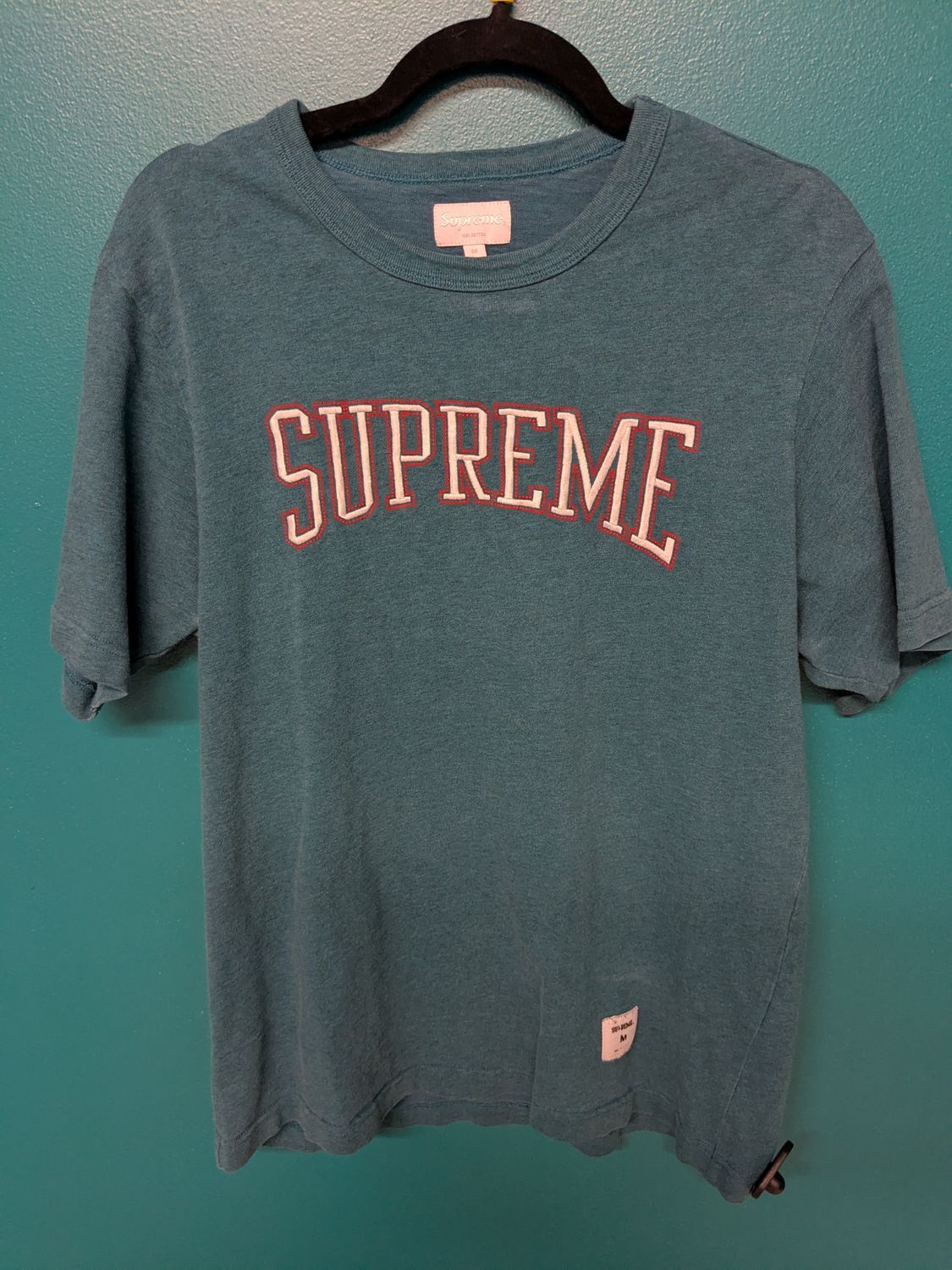 Supreme - Embroidered T-Shirt - Blue - M