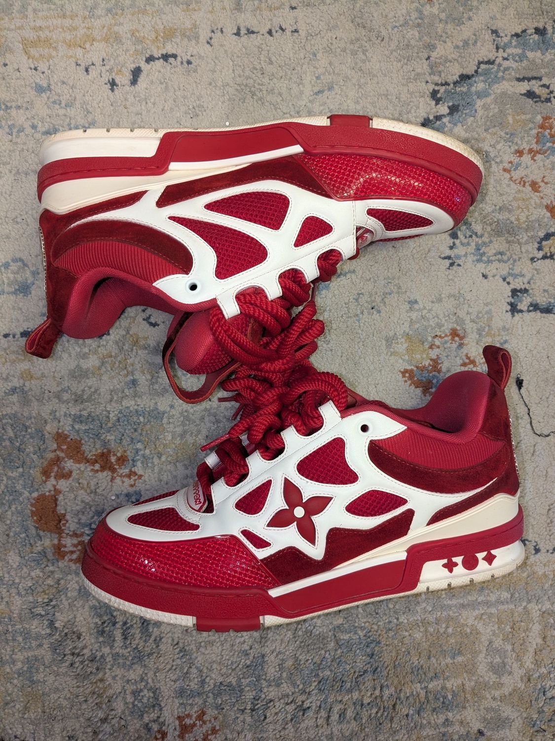 Louis Vuitton Skate Sneakers Red/White (no box)