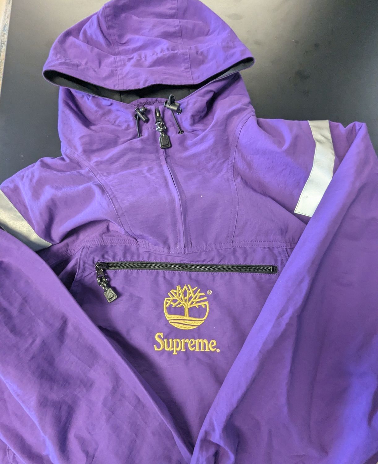 Supreme x Timberland Hooded Windbreaker Jacket Purple