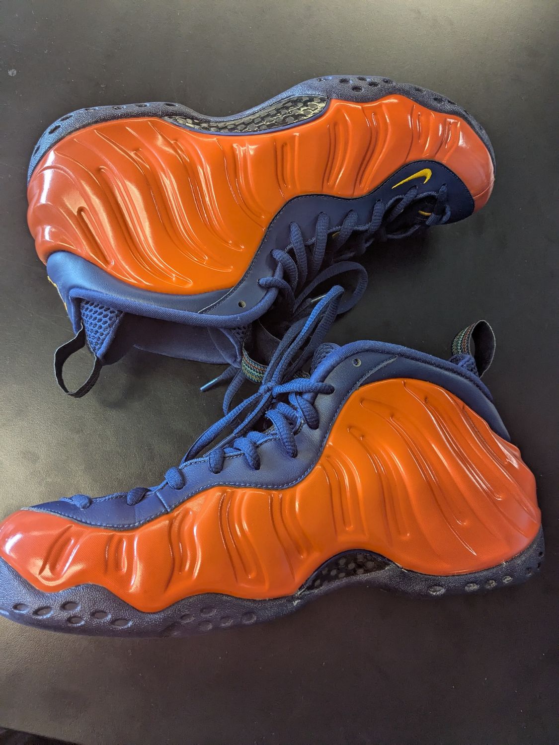 Nike Air Foamposite  One - Blue Void Rugged Orange (no box) - 9.5