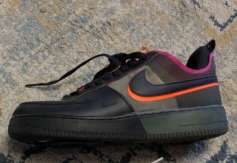 AF1 React – Black Team Orange Pink Prime