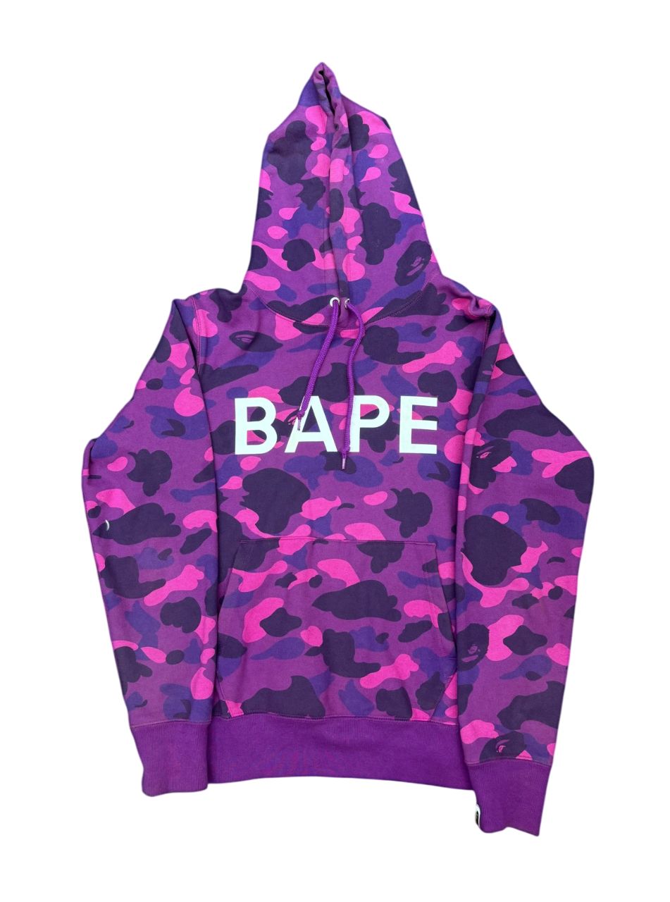 Bape Purple Camo Hoodie Sz M