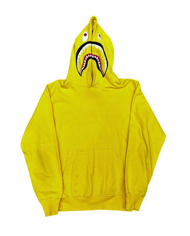Bape Shark Pullover Hoodie Yellow