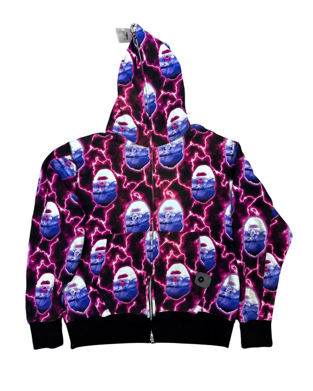 Bape Lightning Full Zip Hoodie Sz M