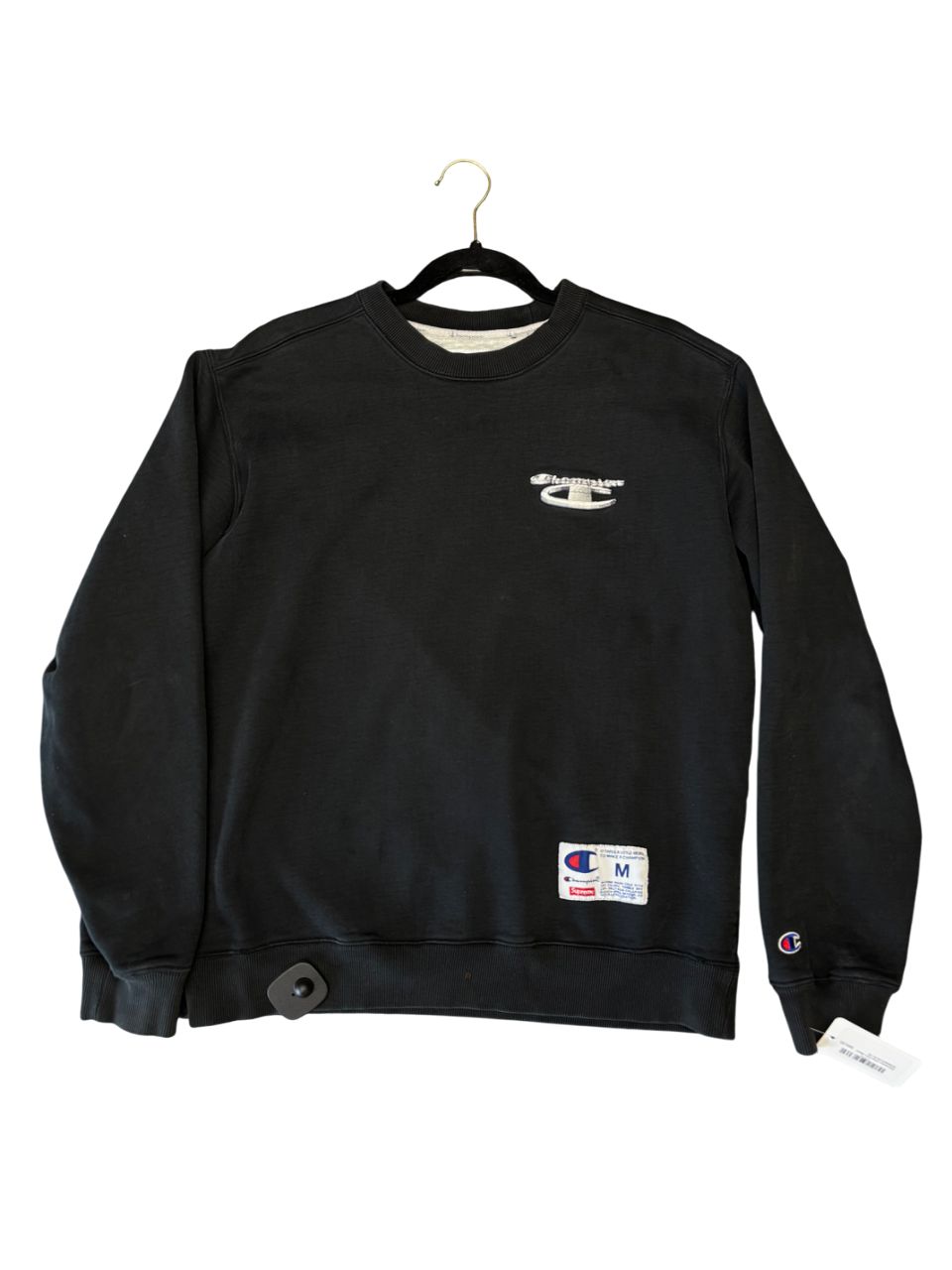 Supreme x Champion Black Sweatshirt Sz M