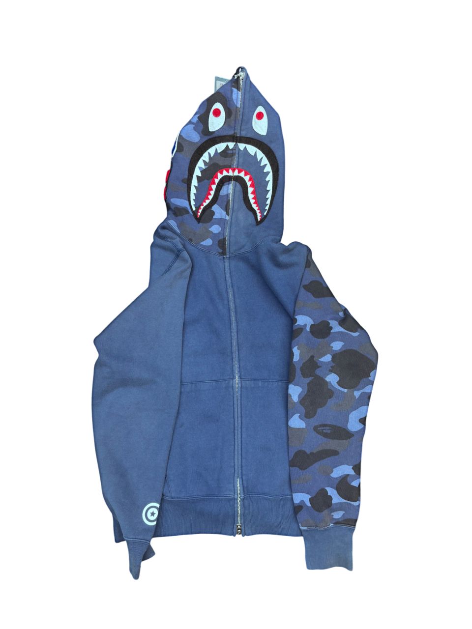 Bape Shark Hoodie – Blue Camo/Blue - M