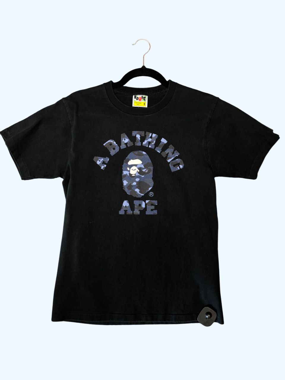 Bape Blue Ape Head T-Shirt Sz S