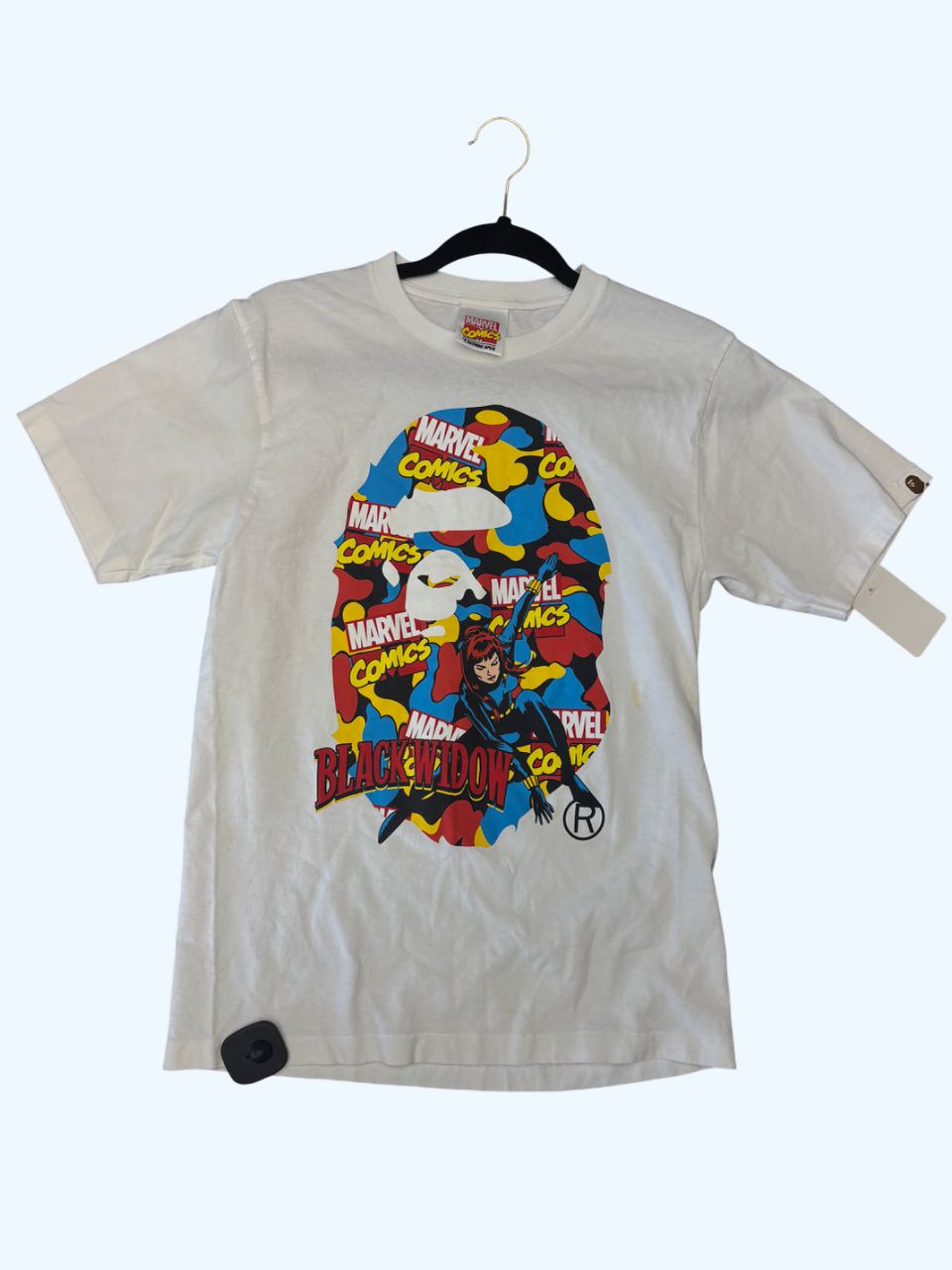 Bape X Marvel White T-Shirt Sz:S
