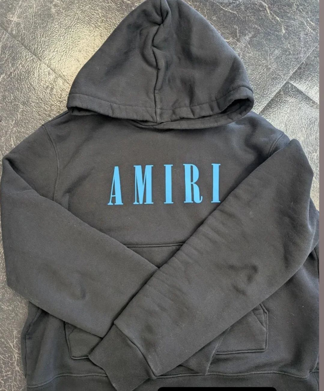 Amiri Black/Blue Hoodie Sz:S