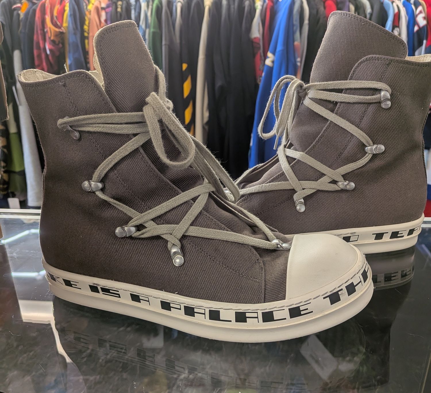 Rick Owen DRKSHDW Hexa Grey Sz 7