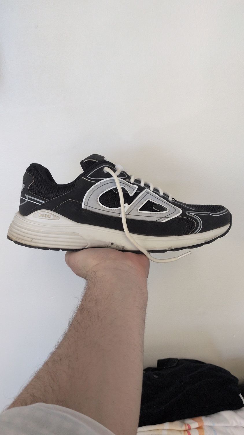 Christian Dior B30 White/Black Sneakers (box) Sz 11