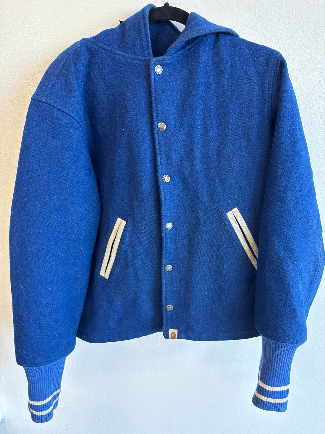 Bape Blue varsity Sz Large