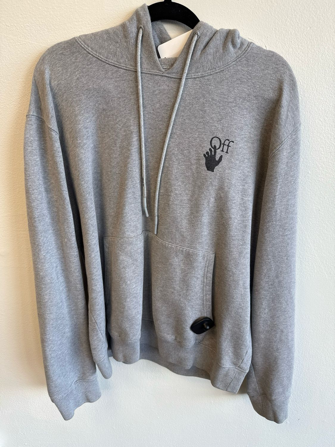 Off-White Gray Hoodie Sz L