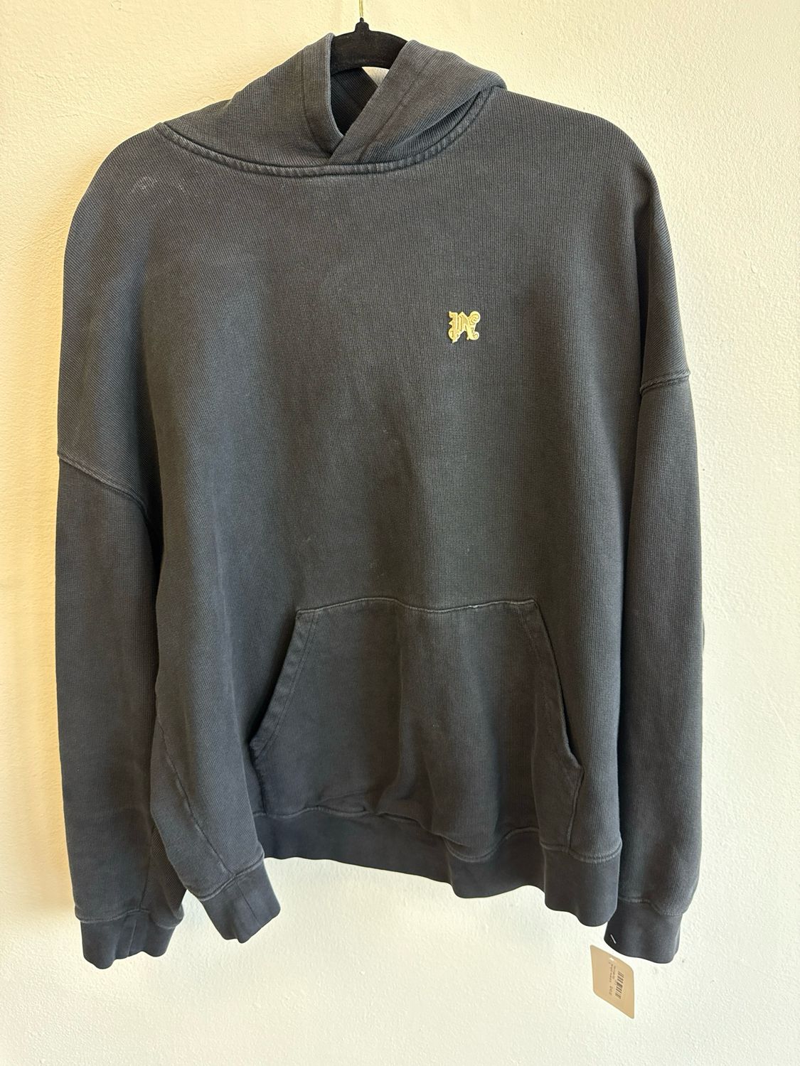Palm Angels Gold Monogram Hoodie Sz S