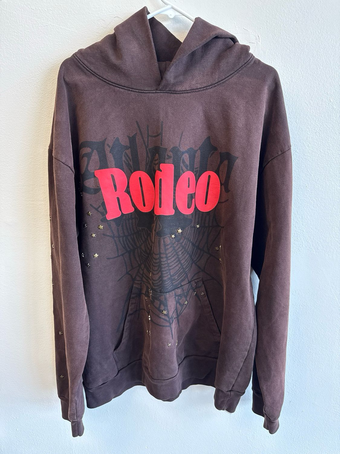 Sp5der Travis Scott Brown Rodeo Hoodie Sz 2XL
