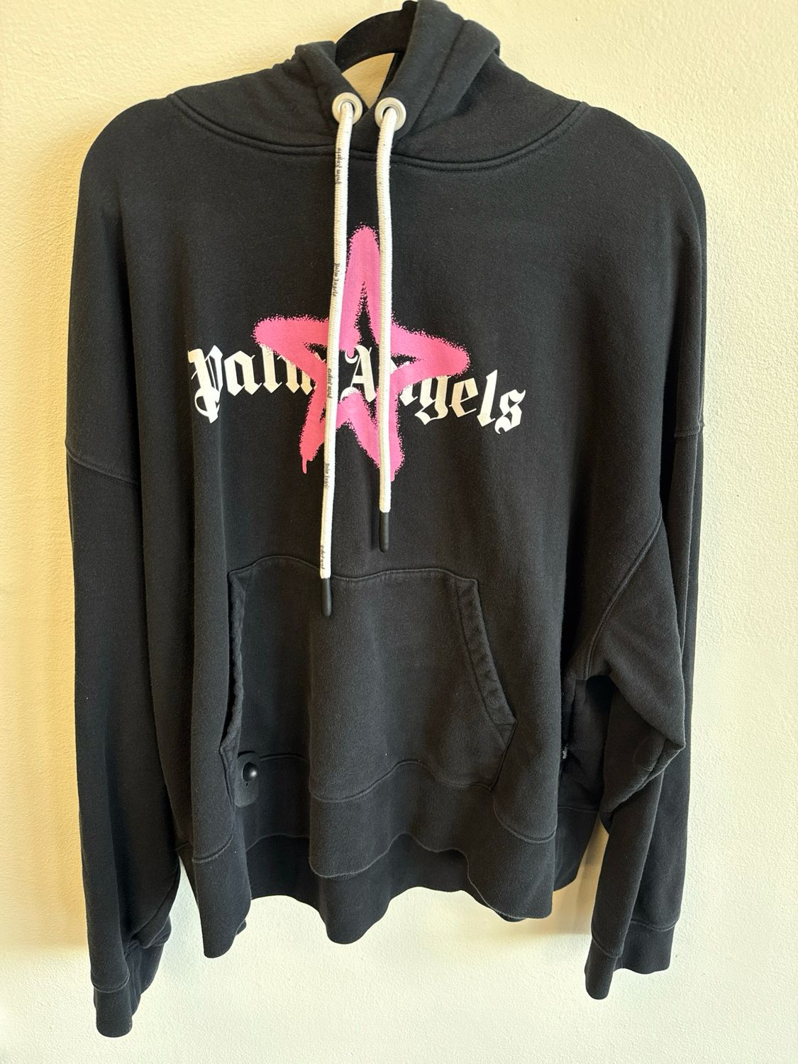 Palm Angels - Star Hoodie Black Sz XL