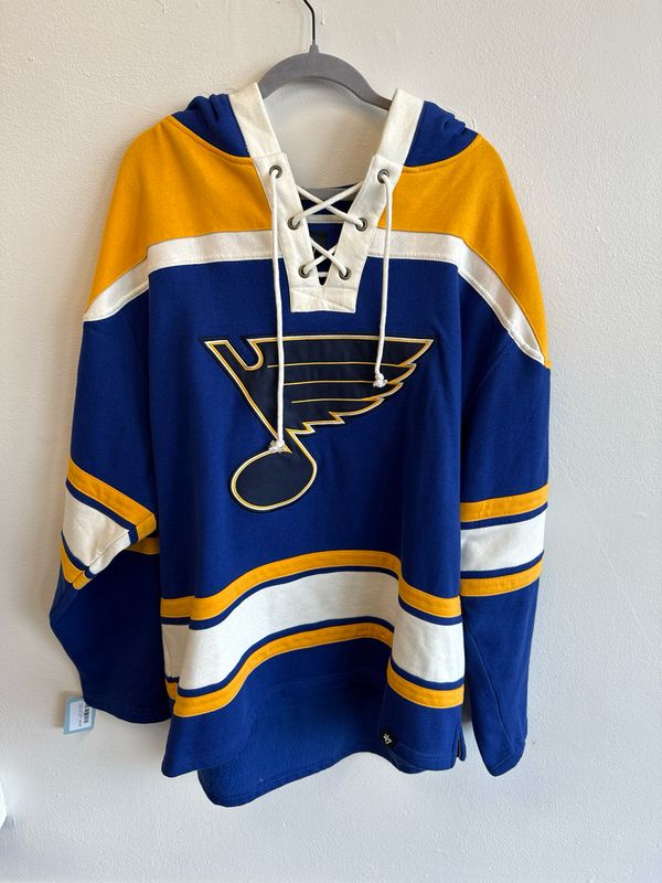 47 Brand - Blues Jersey Hoodie - Blue - XXL