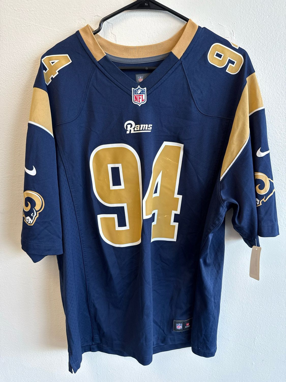 Nike –  Quinn Rams Jersey – Navy – XL