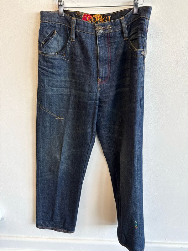 Coogi – Jeans (Lace Pocket Design) - Blue - 32X32