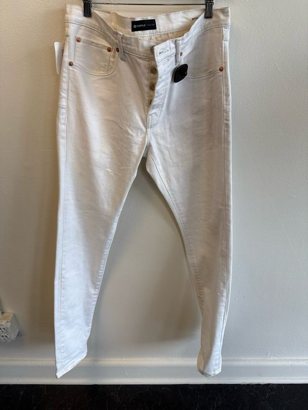Purple -  Jeans - White - 34