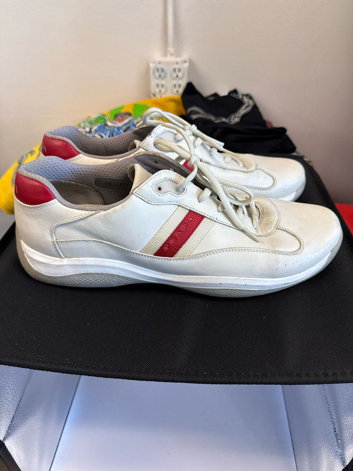 Prada AC Tan Low VTG Sz 13