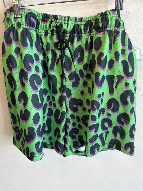 Vlone - Rodman Cheetah Shorts - Green - L