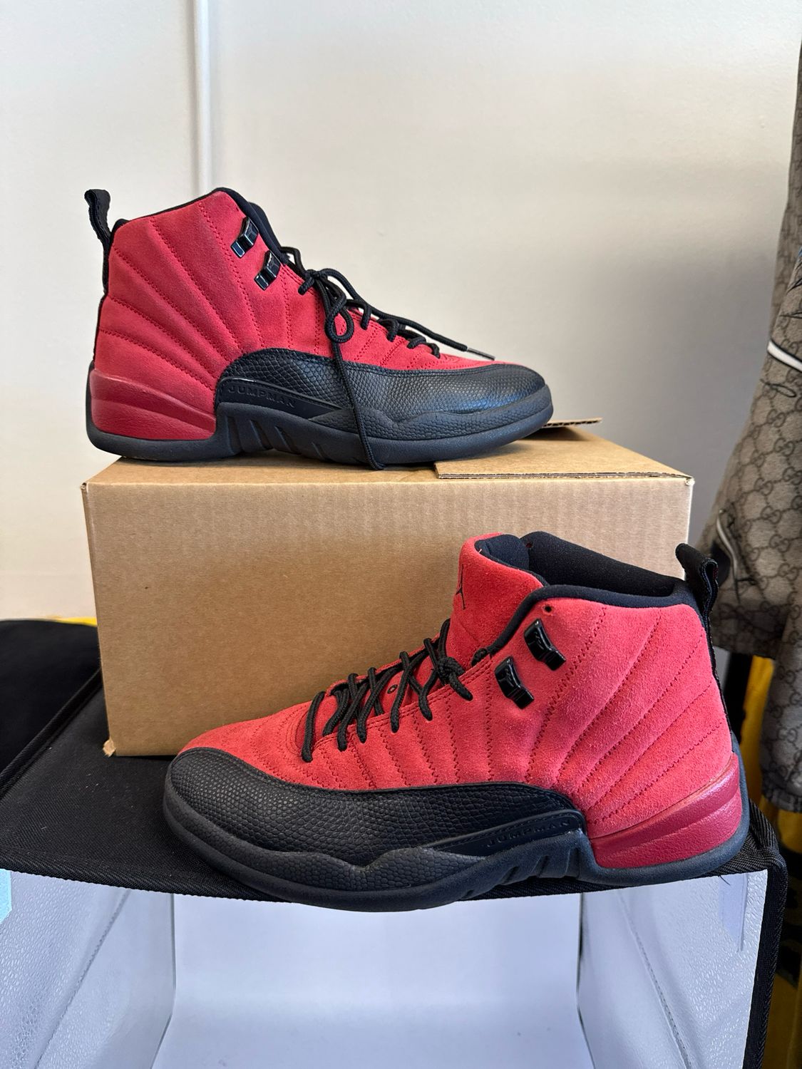 Nike - Jordan 12 Reverse Flu Game - Red - 8.5