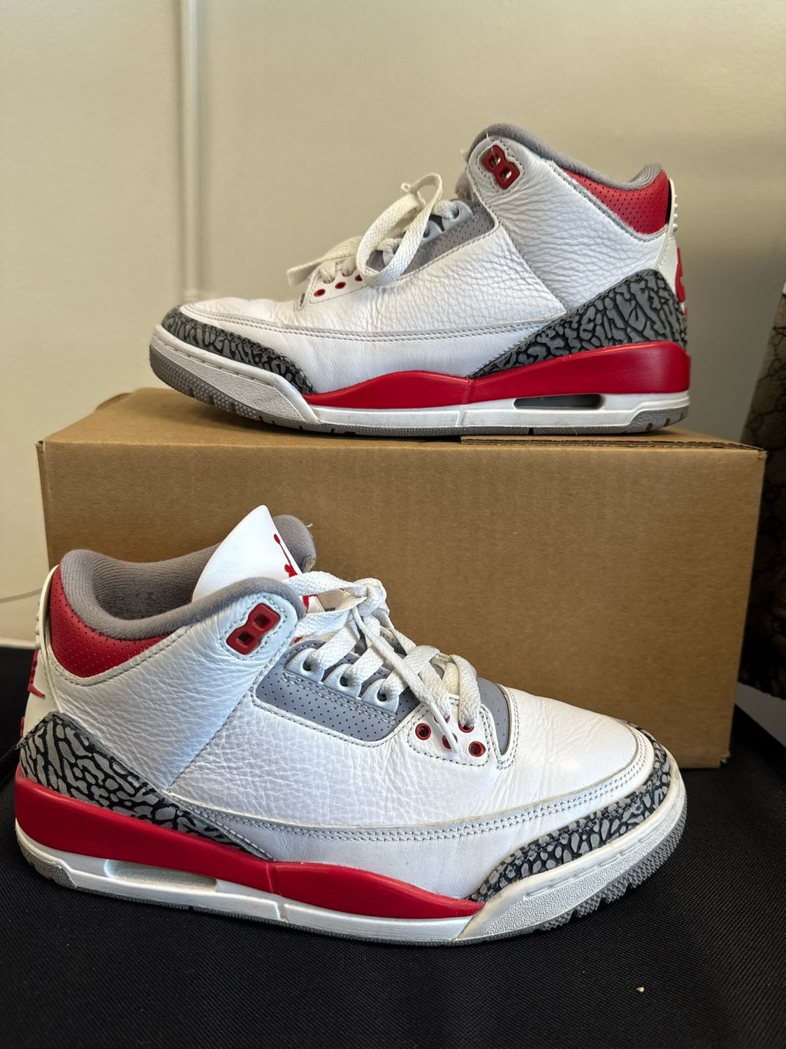 Jordan 3 - Fire Red - 8 (no box)