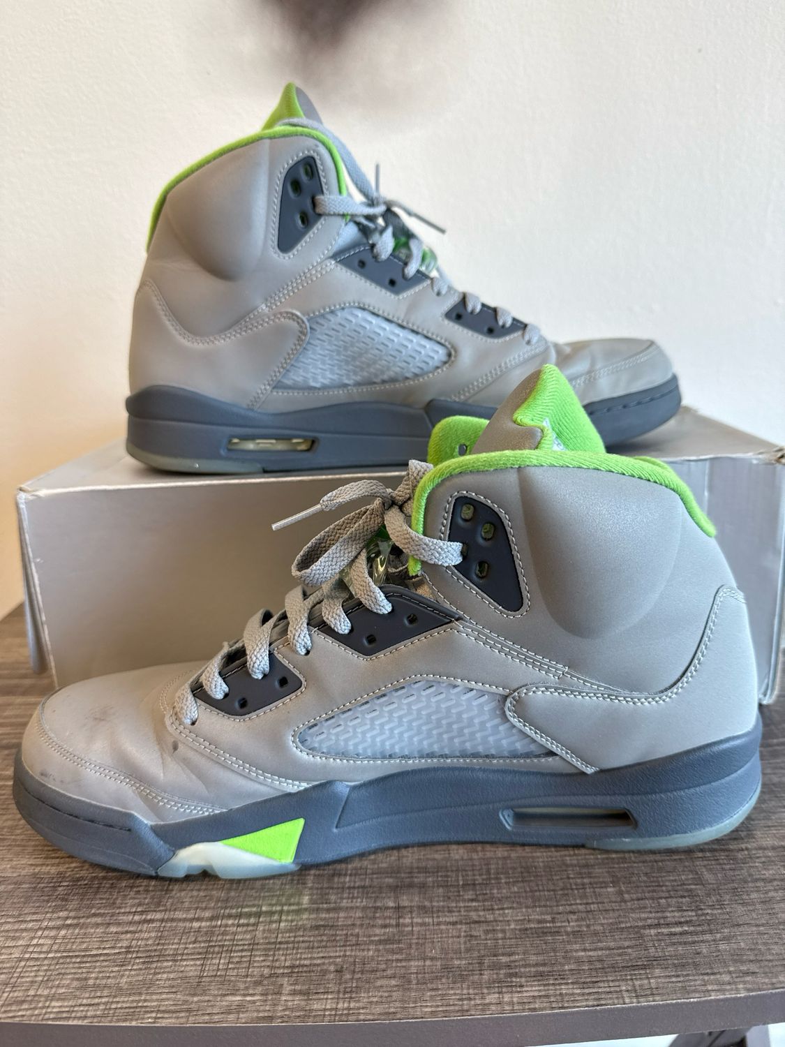Jordan 5 Green Bean - Silver/Green - 13