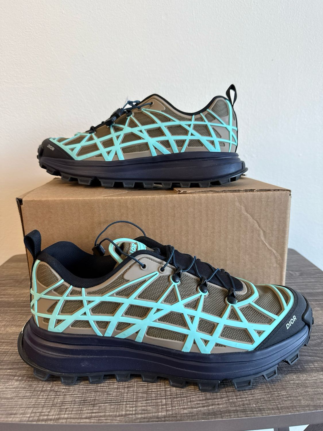 Dior B31 Runner Khaki Teal (box) Sz 10