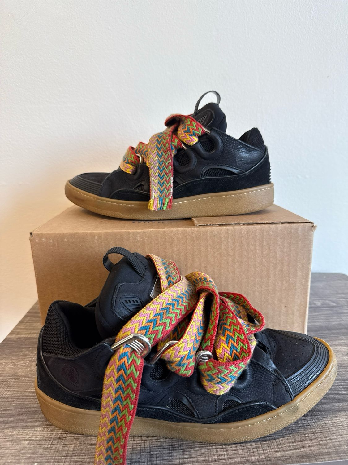 Lanvin Black &amp; Gum Sz 11