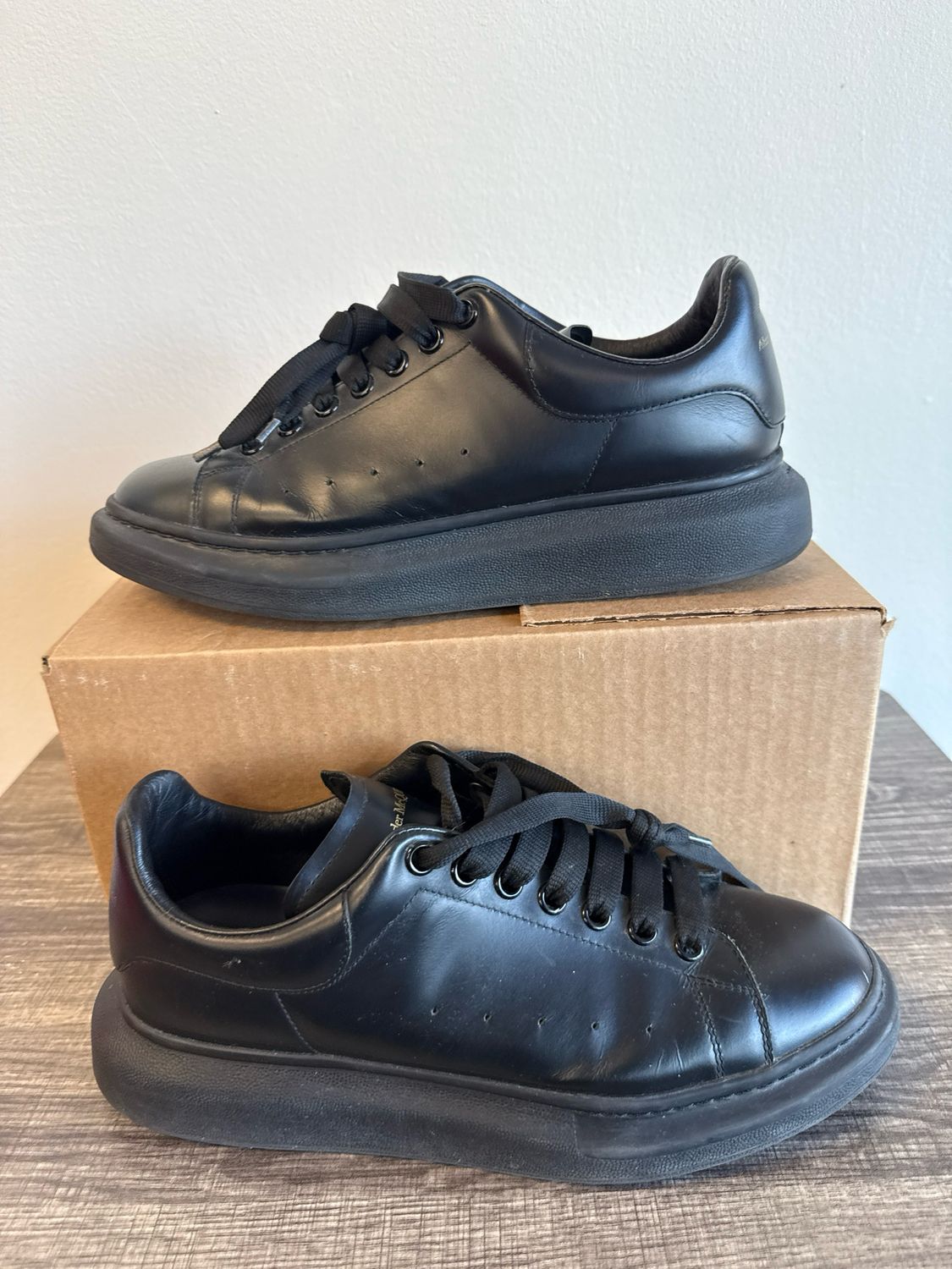 Alexander McQueen Oversized Sole Sneakers All Black (no box) - 10