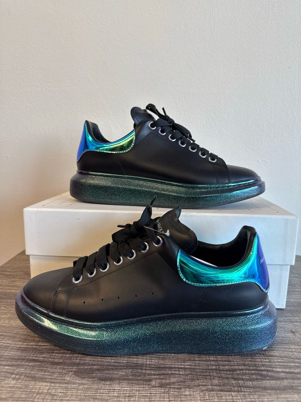 Alexander Mcqueen Ovesized Sole Black/Green Glitter (box) - 10