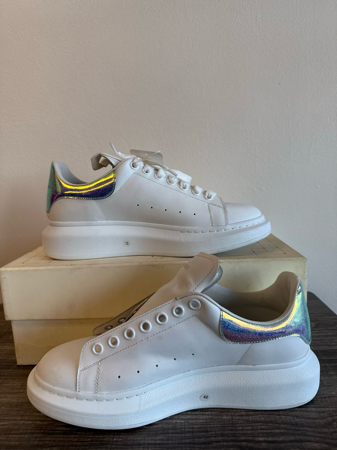 Alexander McQueen White/Multi Oversized Soles (box) - 10