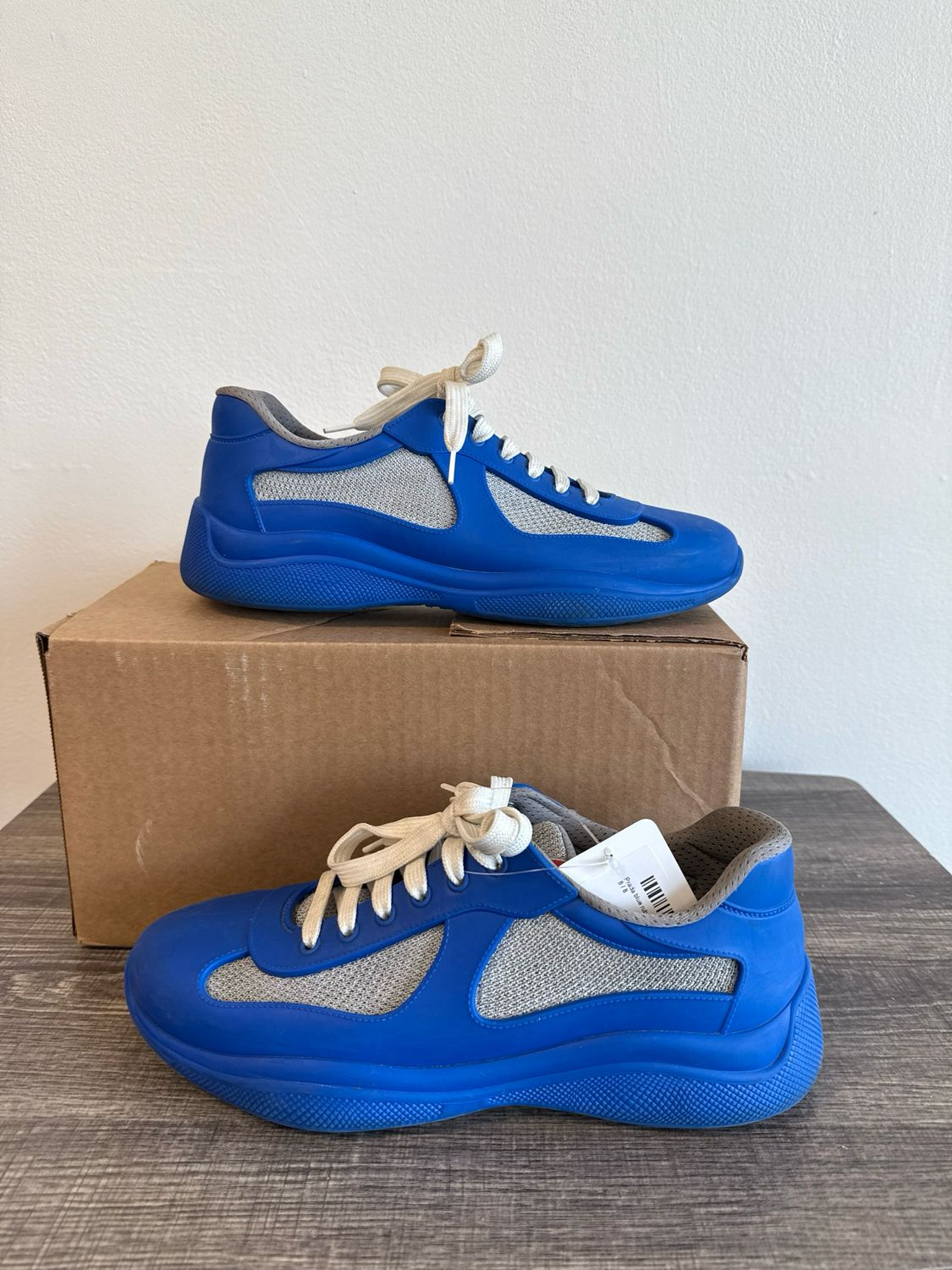 Prada  blue rubber cup Sz 8