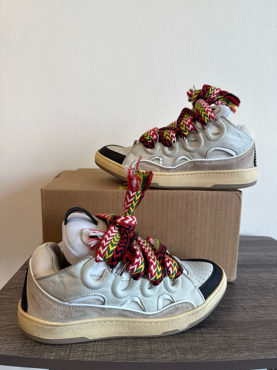 Lanvin Curb Sneakers - Grey (no box)