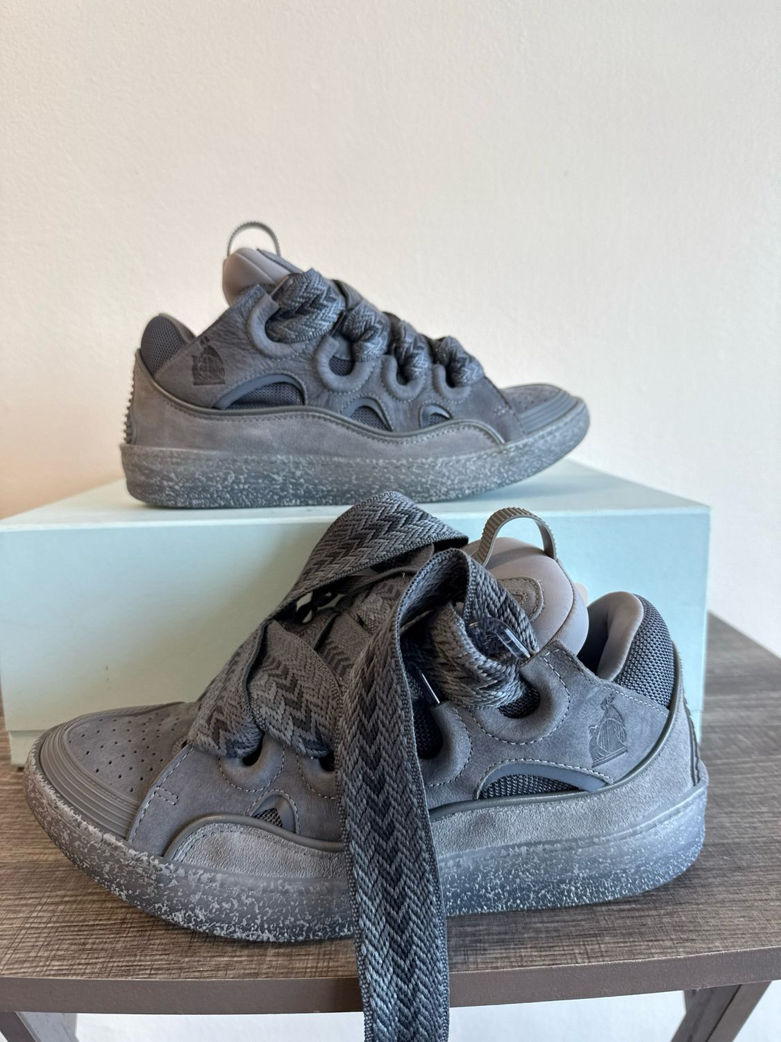 Lanvin Curb Speckled Grey (DS, box) Sz 8