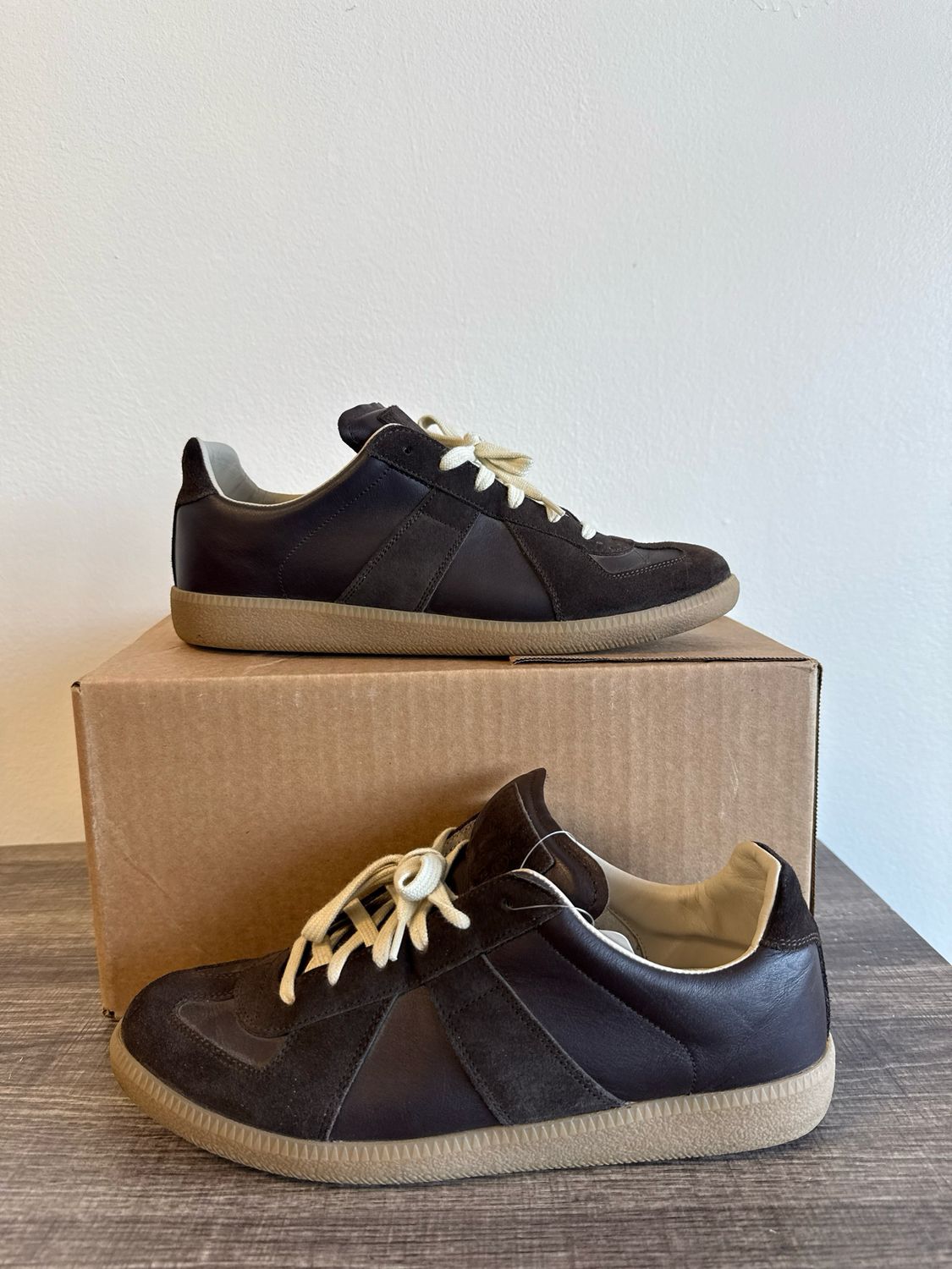 Maison Margiela Brown GATs (no box) Sz 9