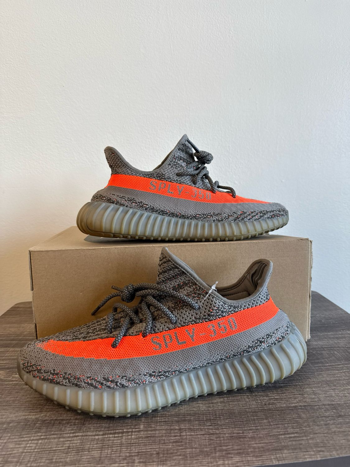 Yeezy 350 V2 Grey/Orange Sz:12